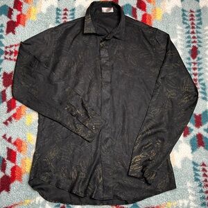 Christian Dior Atelier long sleeve logo button down shirt